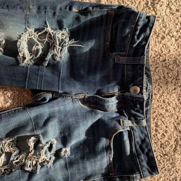 American Eagle extra ripped skinny jeggings S-4 - Picture 6 of 16